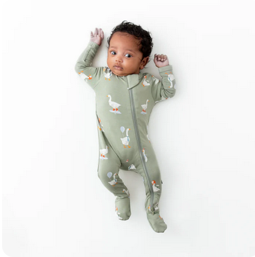 Zippered Footie // Silly Goose