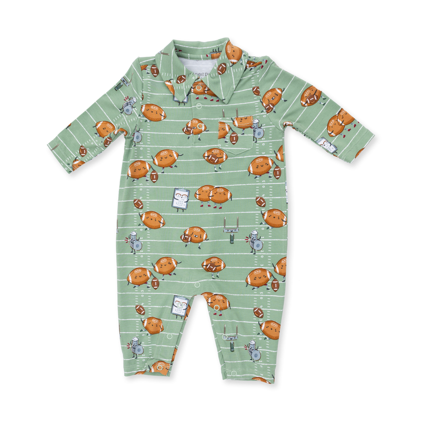 Footballs Playing Football - Polo Romper