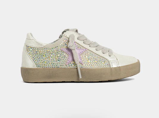 Paula Mini Iridescent Glitter Star Sneakers