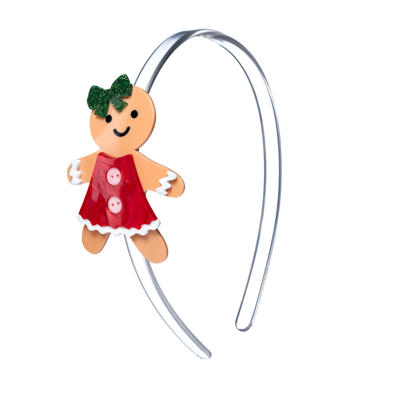 Gingerbread Girl Red Headband