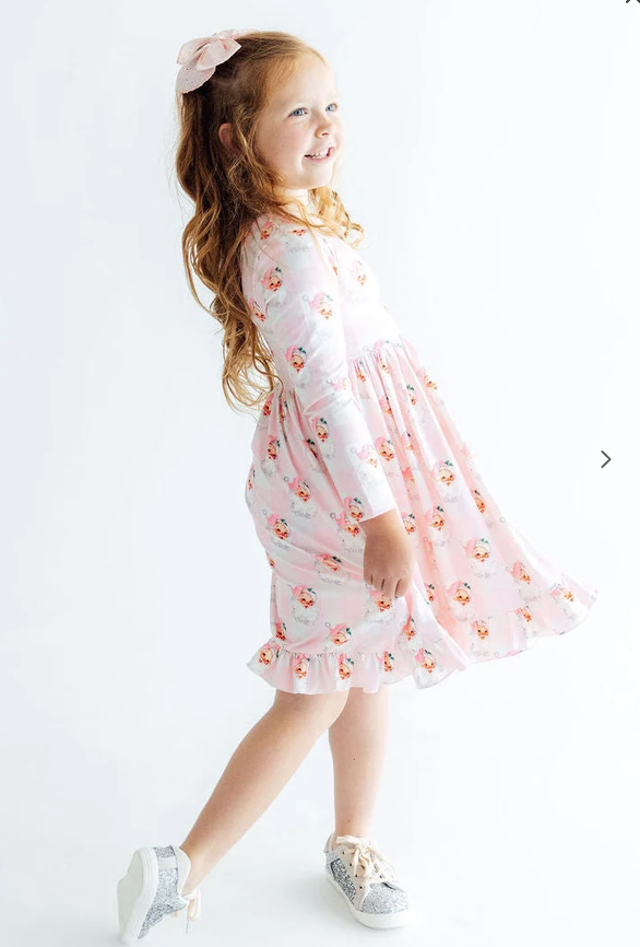 Storybook Santa L/S Twirl Dress