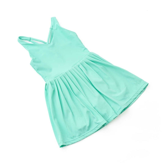 Pleated Active Dress // Mint Green