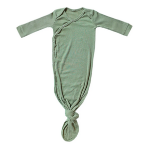 Rib Knit Newborn Knotted Gown