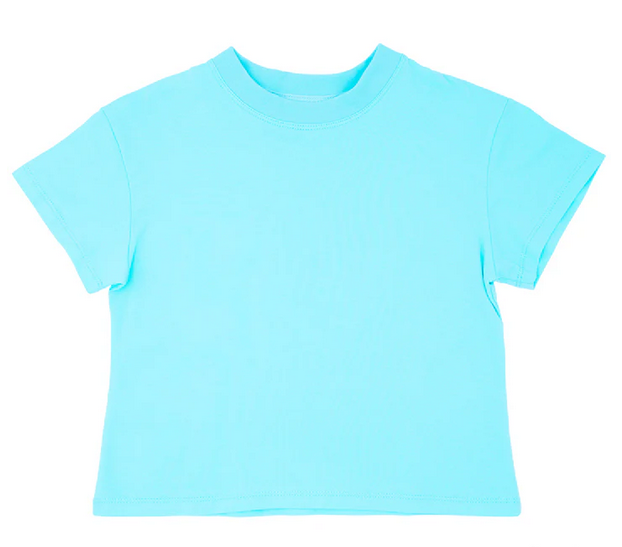 Solid Boxy Tee // Sky Blue