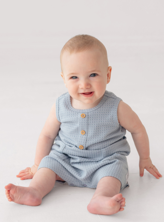 Rowland Romper // Blue