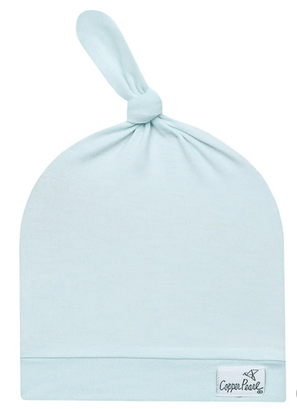 Solid Baby Top Knot Hat