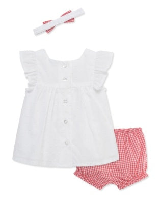 Red & White Strawberry Sunsuit