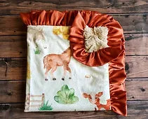 The Farm Minky Blanket