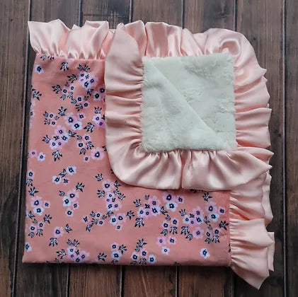 Tiny Floral Minky Blanket