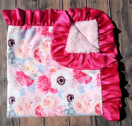 Variety Floral Minky Blanket