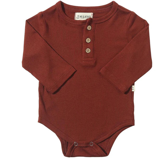 Aynor Rib Onesie // Rust