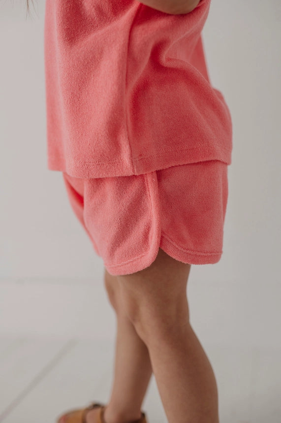 Strawberry Ice Short Sleeve Cotton Terry Set