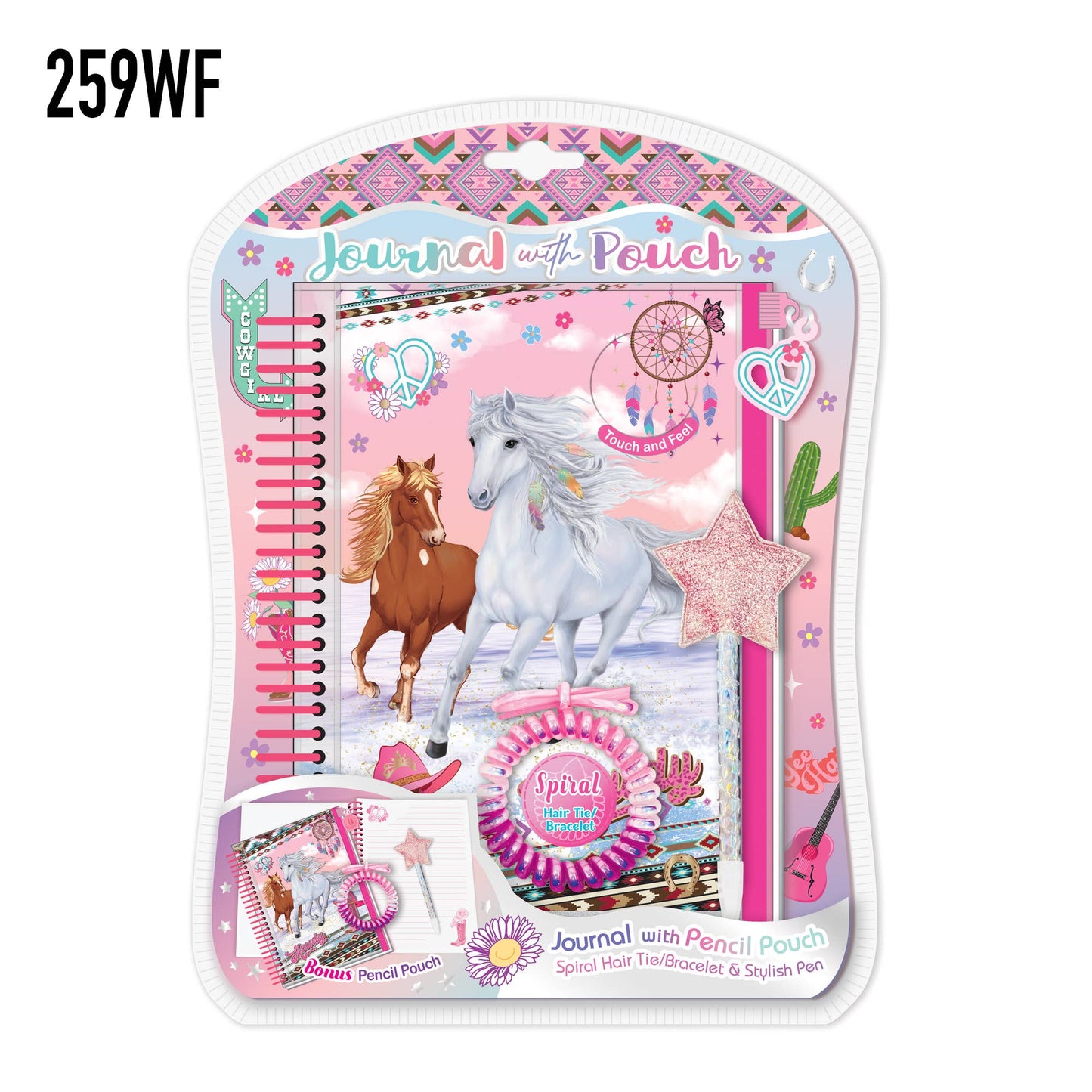 Journal with Pouch,Wild and Free