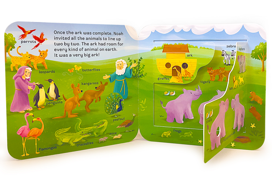 Peek-a-Flap Noah Interactive Novelty Religious Board Book