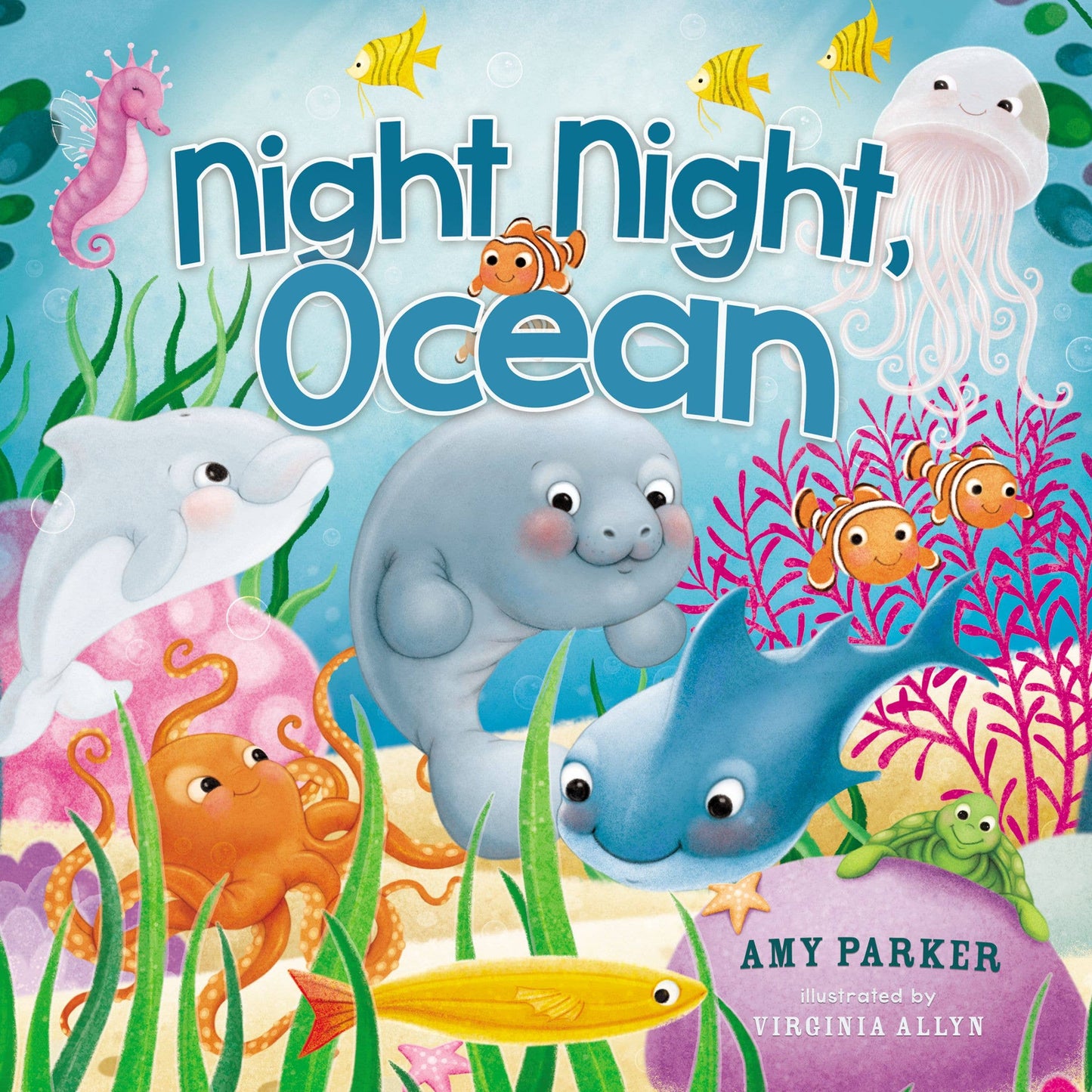 A book titled Night Night Ocean
