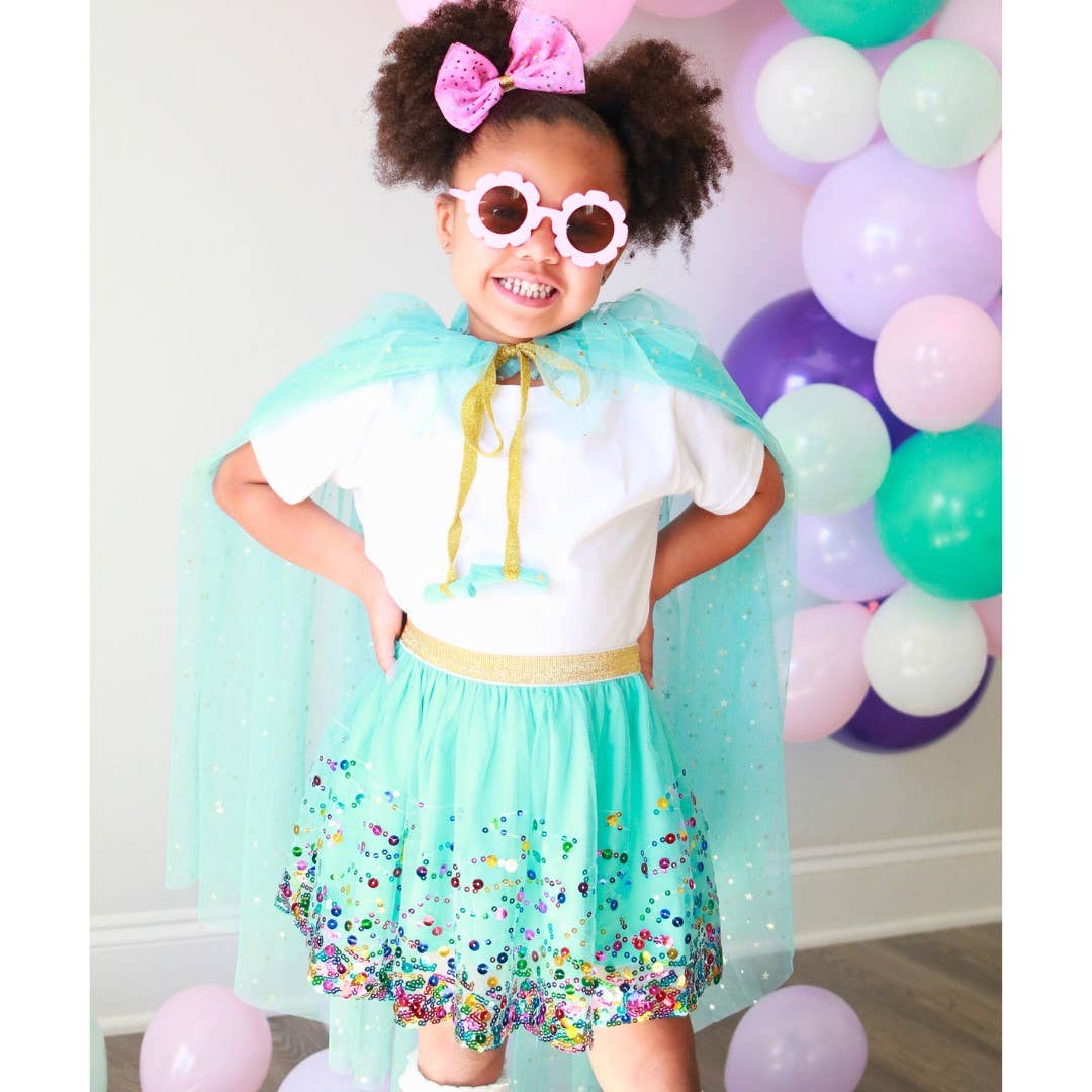 Aqua Confetti Tutu Tutu - Dress Up Skirt - Kids Tutu