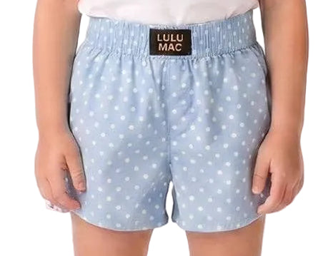 Lulu Mac Toddler Shorts // Light Blue