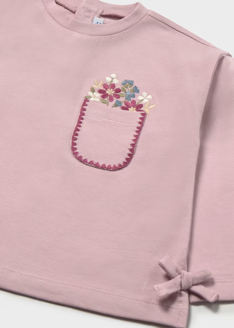 Mauve Pocket Tee // 2087-11