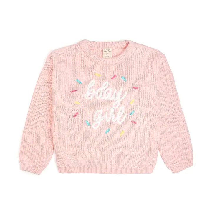 Birthday Girl Sprinkle Knit Sweater
