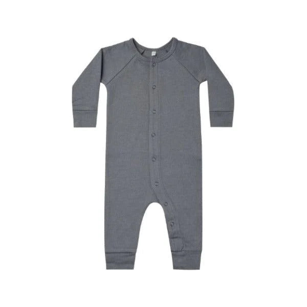 Pointelle Long John // Navy