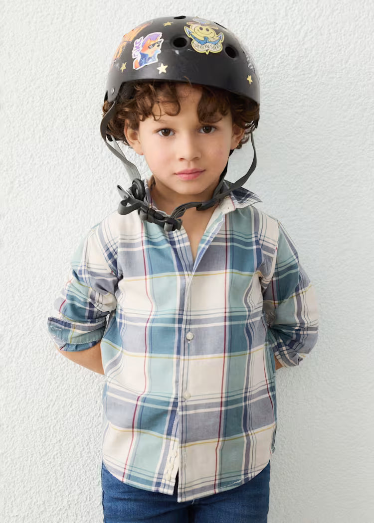 Blue Button Down // Lake 4102-76