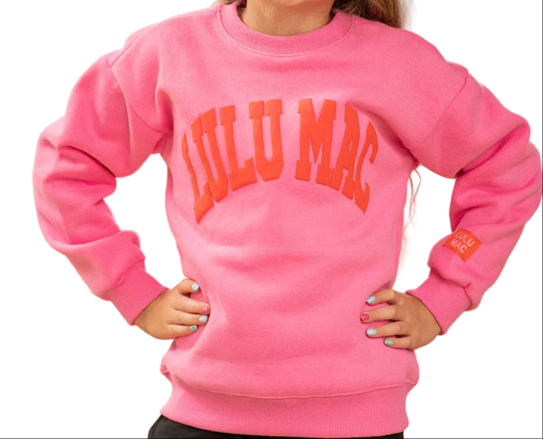 Lulu Mac Sweatshirt // Pink & Orange