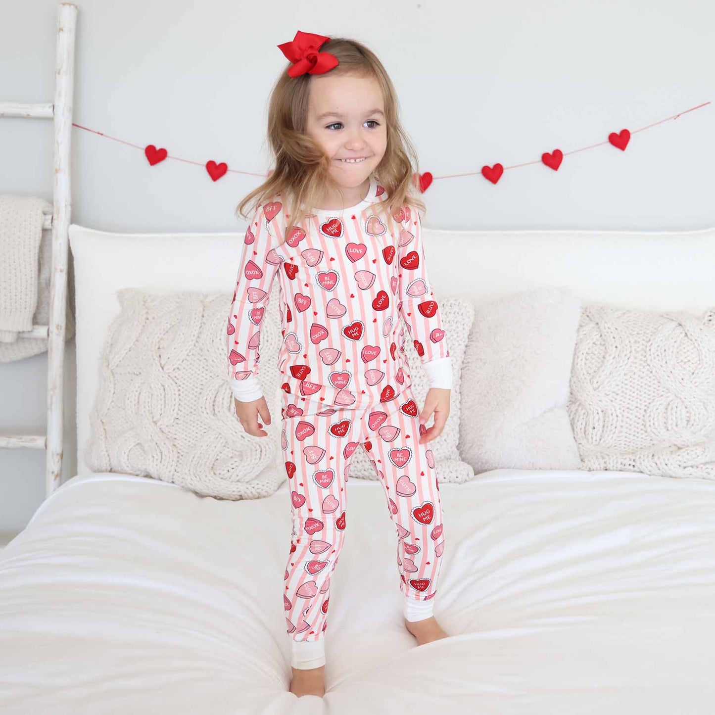 Sweet Like Candy Two Piece Pajama Set | Pink
