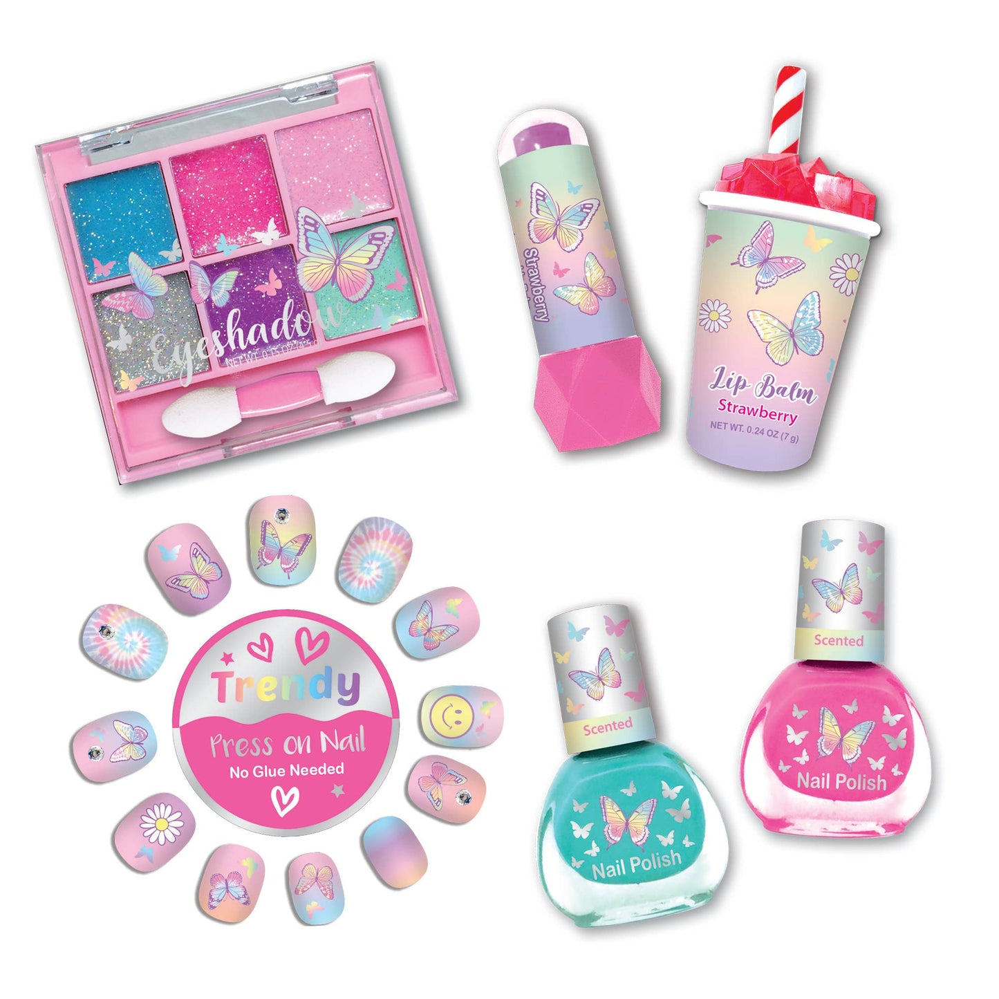 Carry All Cosmetic, Tie Dye Butterfly