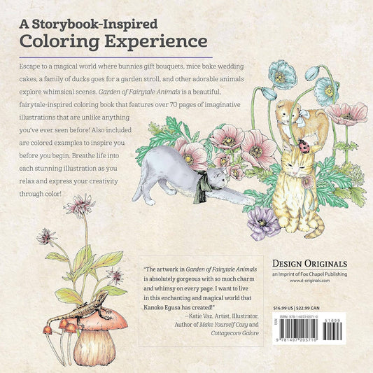 Garden of Fairytale Animals - A Curious Collection to Color