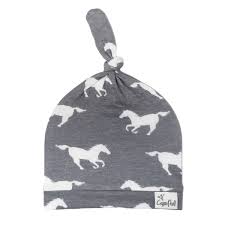 Printed Baby Top Knot Hat