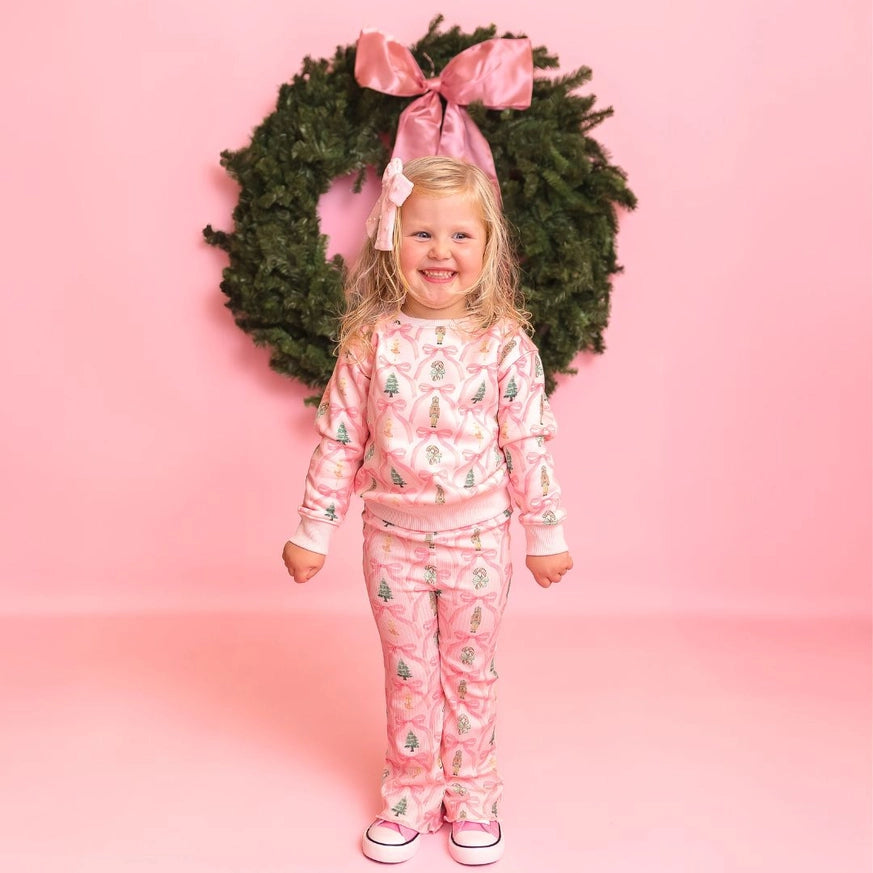 Nutcracker Trellis Christmas Sweatshirt & Legging Set