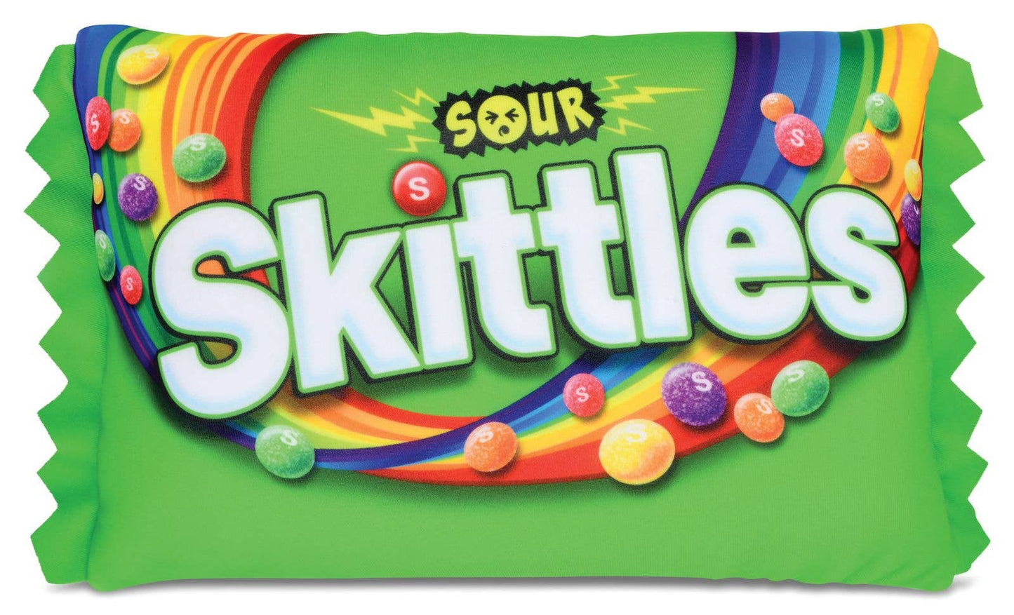 Sour Skittles Candy Microbead Plush