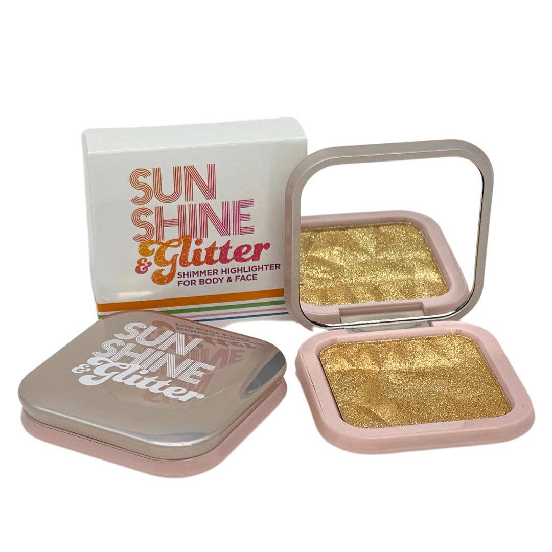 Sunshine & Glitter Highlighter Shimmer Compacts