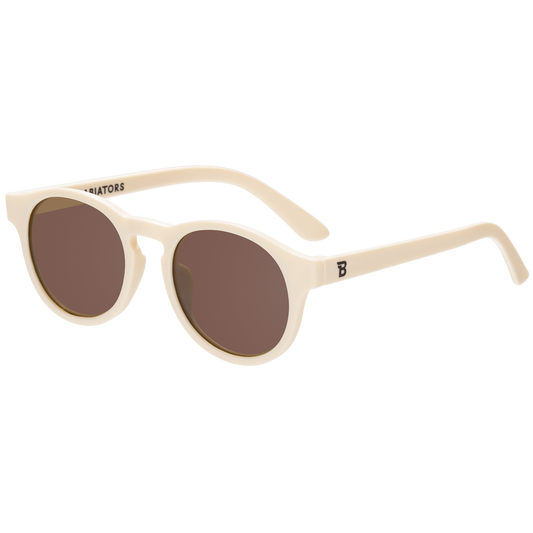 Baby & Kids Sweet Cream Keyhole Sunglasses with Amber Lens