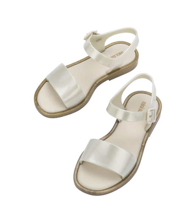 White Glitter Mar Sandal