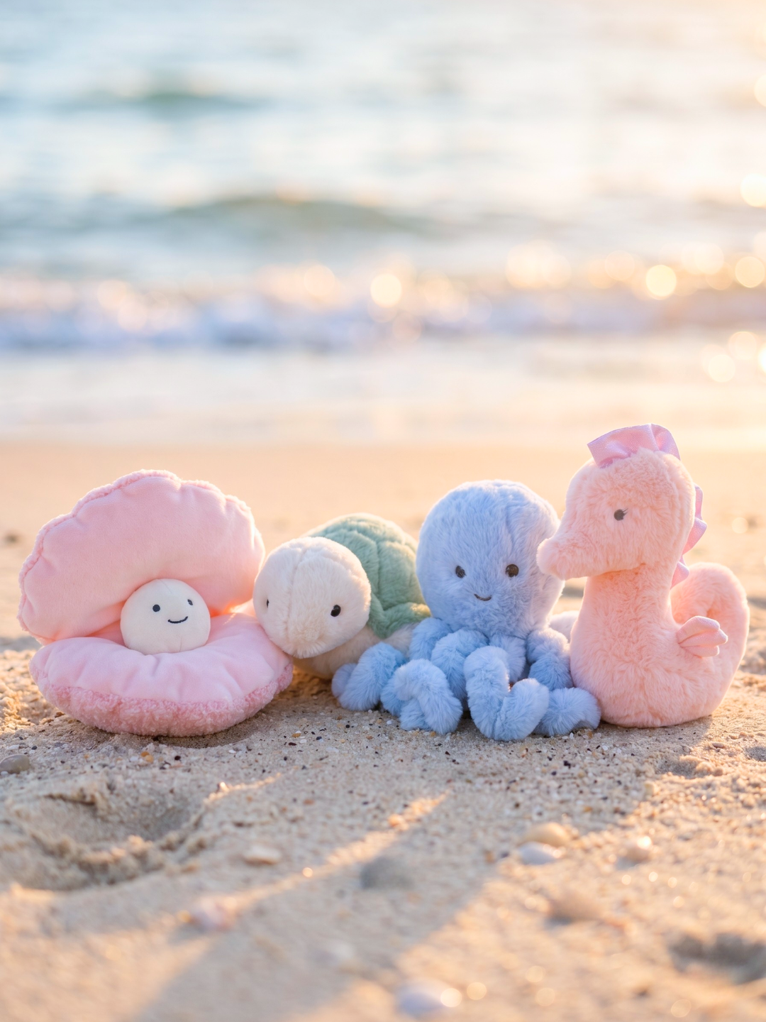 Large Cuddle Plush Friends | Shimmer Seahorse