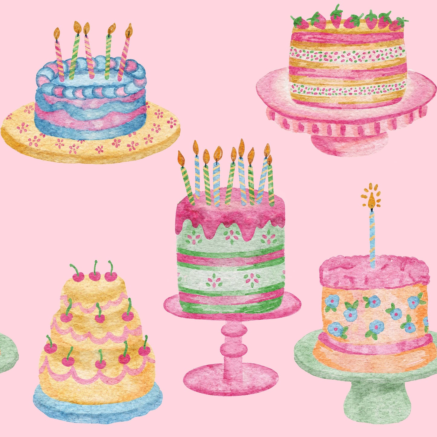 Birthday Cake Short Sleeve Lounger Gown
