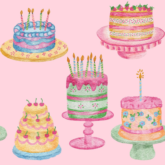 Birthday Cake Short Sleeve Lounger Gown