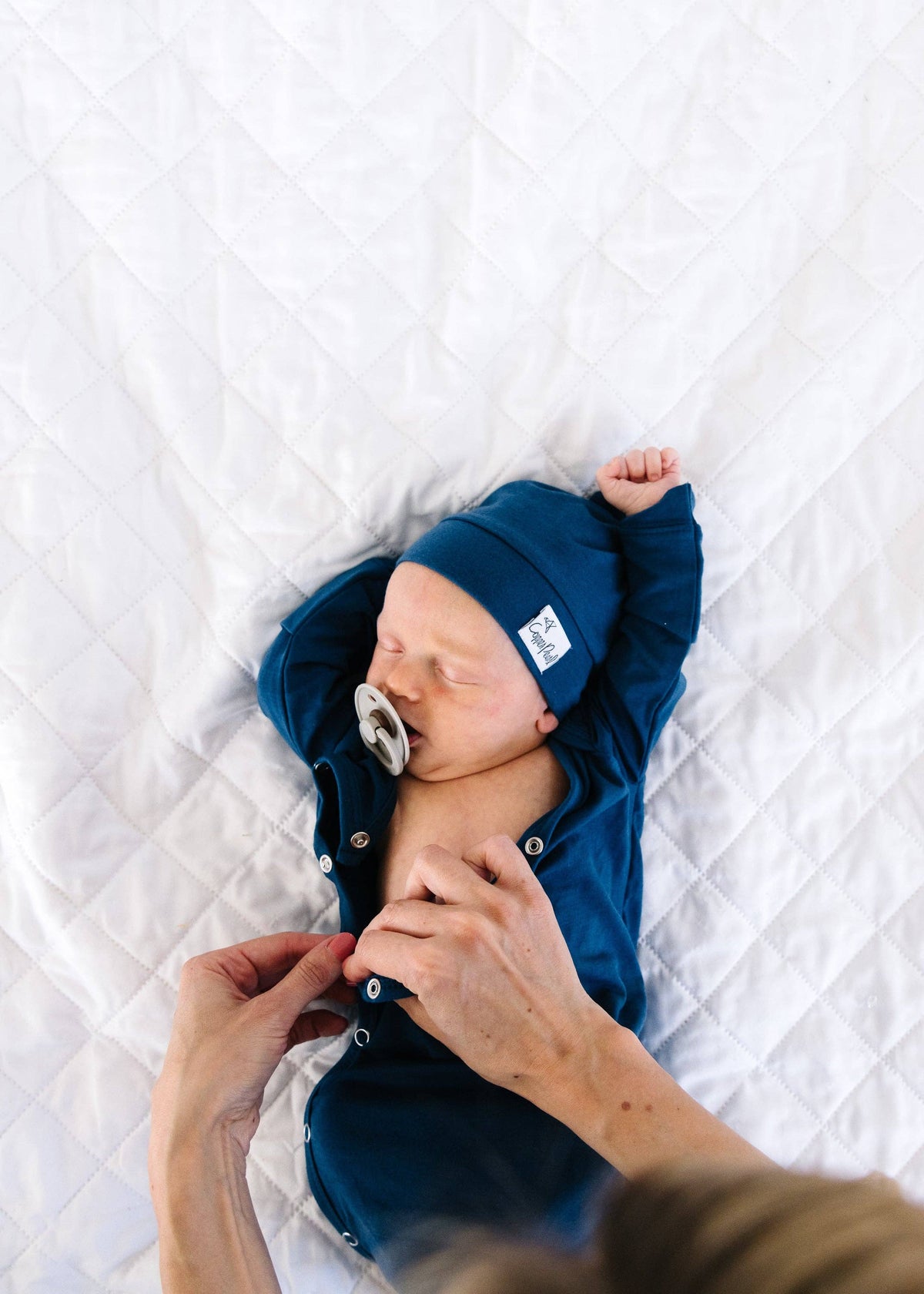 Newborn Knotted Gown // River