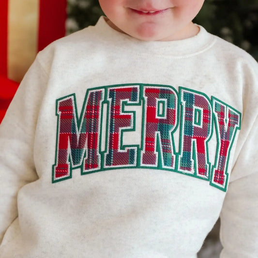 Merry Tartan Christmas Sweatshirt