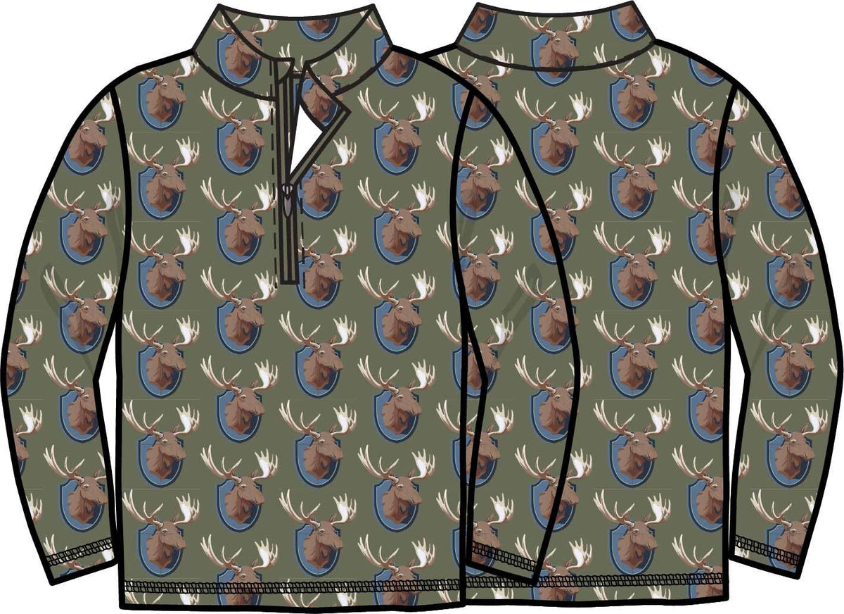 Moose Lodge Performance Long Sleeve Quarter Zip