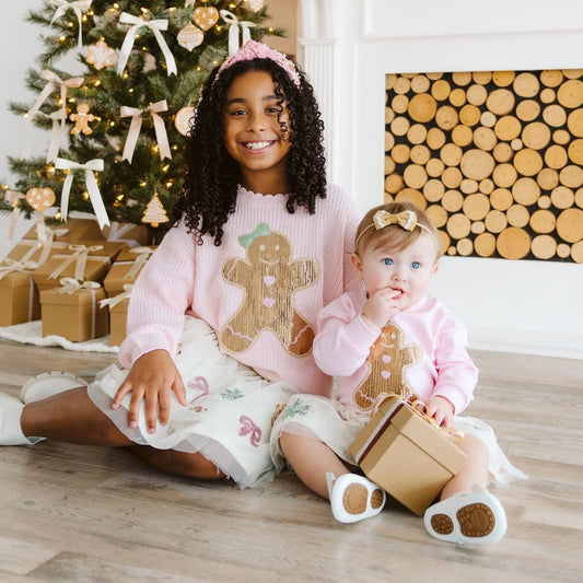 Sequin Gingerbread Sweater