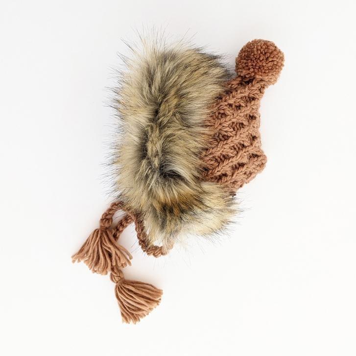 Pecan Fur Bonnet