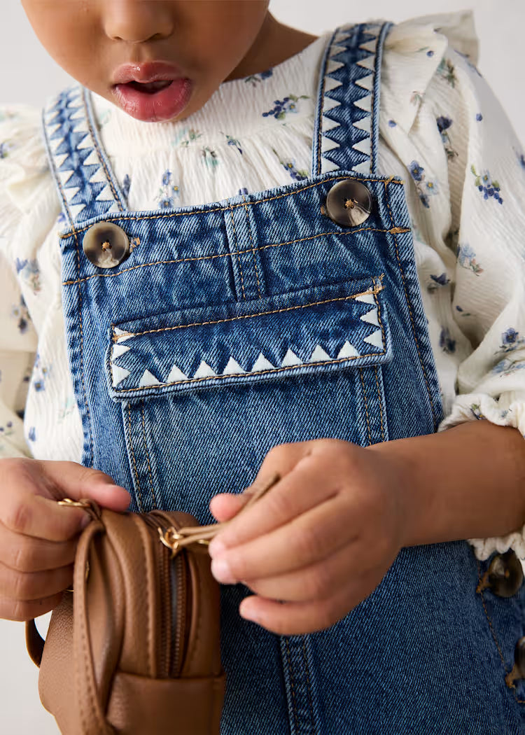 Denim Overall Skirt // Medium Wash 4910-93