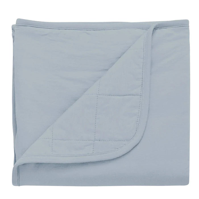 Baby Blue Baby Blanket made with bamboo