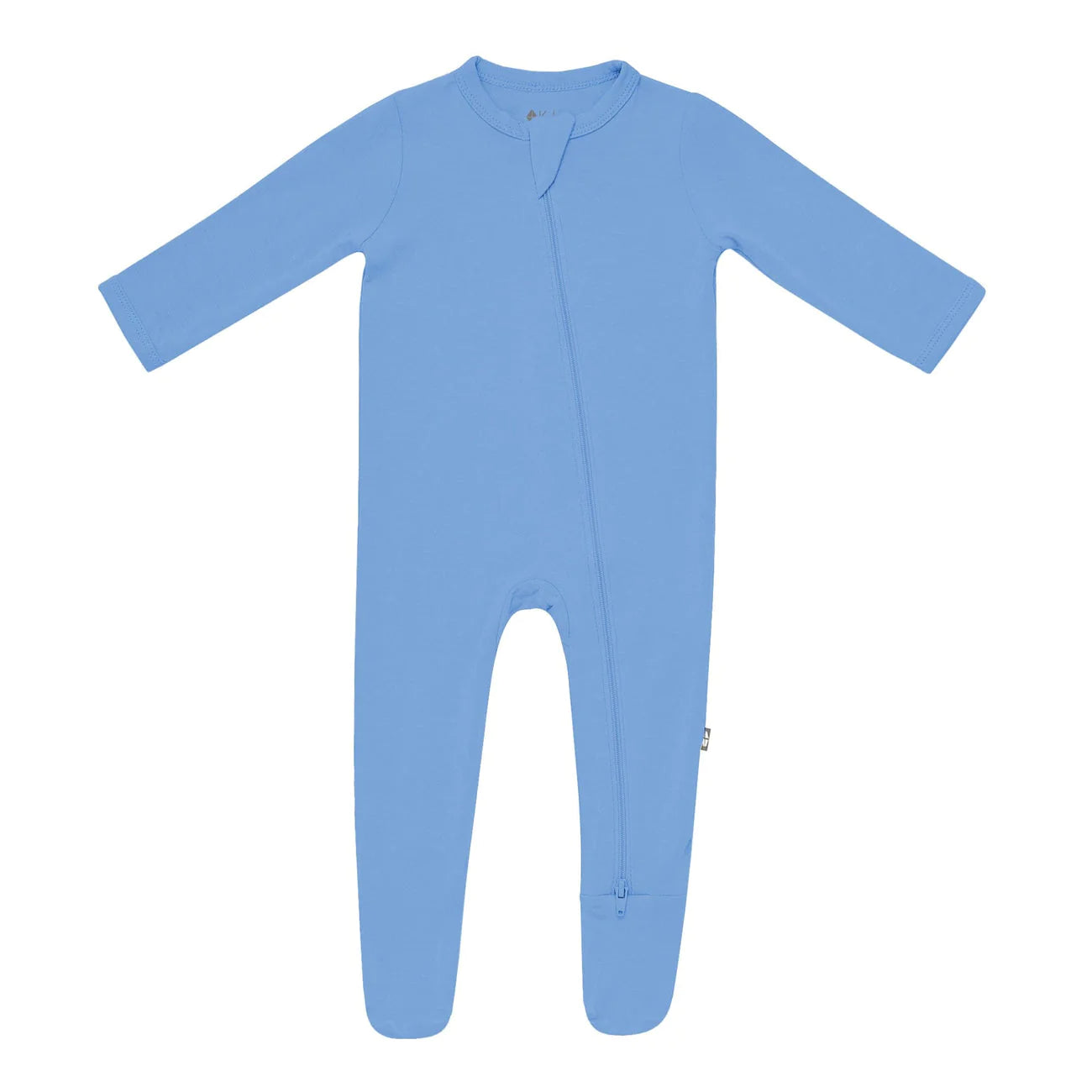 Bamboo Zippered Footie // Periwinkle