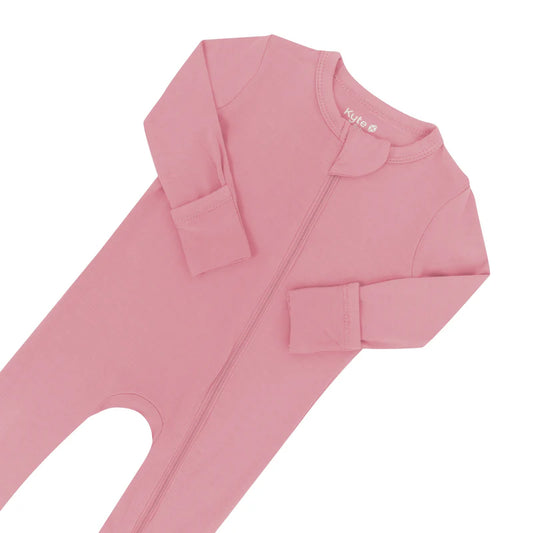 Bamboo Zipper Coverall // Apple Blossom