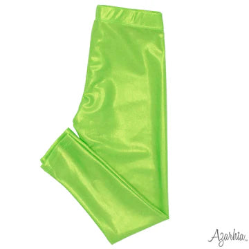 Shimmer Leggings in Lime