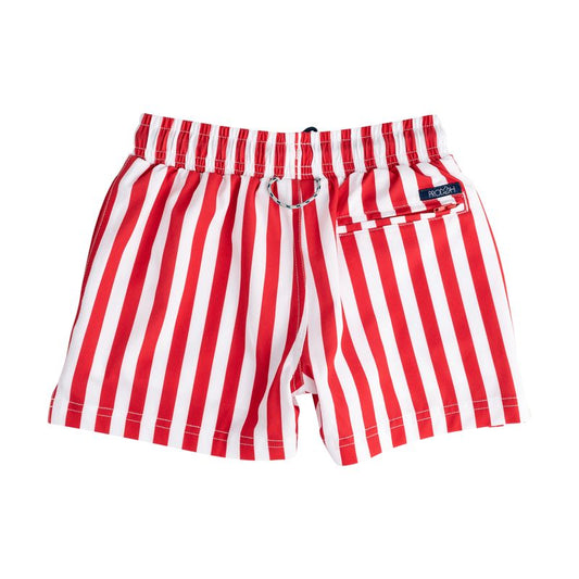 Boys Buggie Board Swim Trunks // Watermelon Stripe