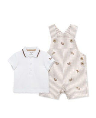 Tan Puppies Shortall Set